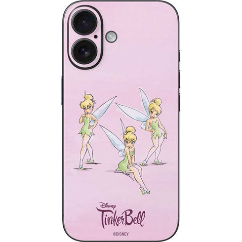 Disney Tinker Bell Water Color Art Poses iPhone 16 Skin