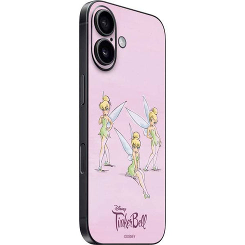 Disney Tinker Bell Water Color Art Poses iPhone 16 Skin