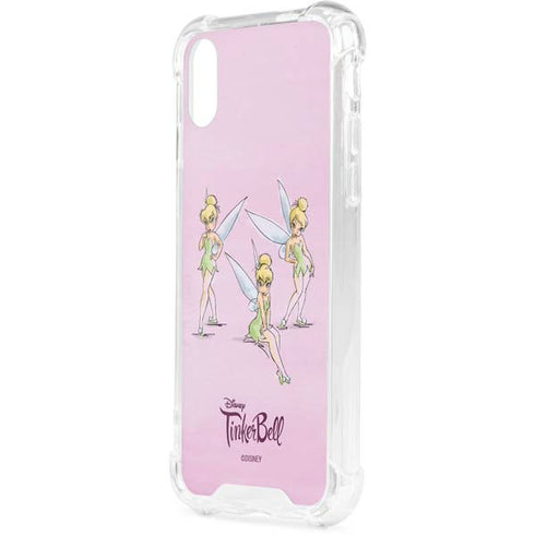 Disney Tinker Bell Water Color Art Poses iPhone XS Clear Case