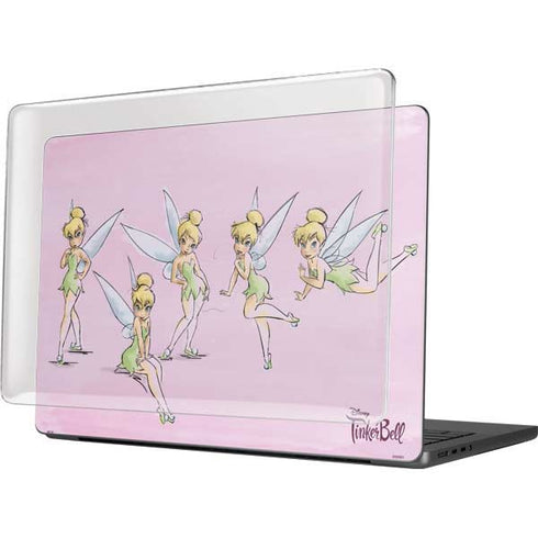 Disney Tinker Bell Water Color Art Poses MacBook Pro 14in (2021-24) Case plus Skin