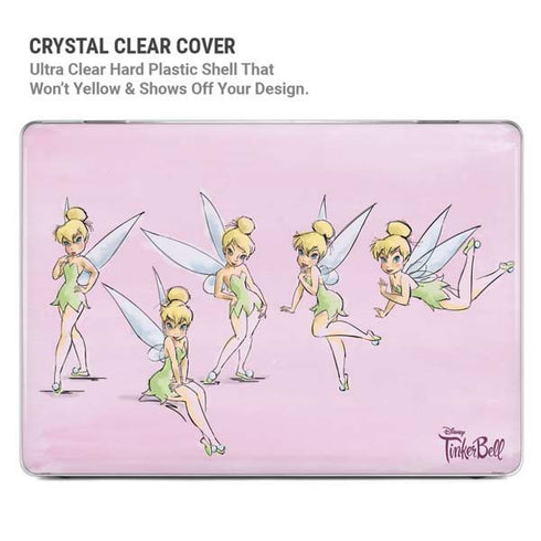 Disney Tinker Bell Water Color Art Poses MacBook Pro 14in (2021-24) Case plus Skin