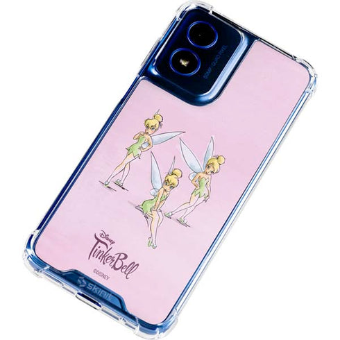 Disney Tinker Bell Water Color Art Poses Moto G 5G (2024) Clear Case