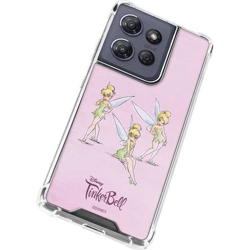 Disney Tinker Bell Water Color Art Poses Moto G Play 5G (2025) Clear Case