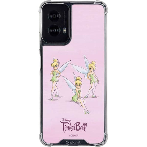 Disney Tinker Bell Water Color Art Poses Moto G Power 5G (2024) Clear Case