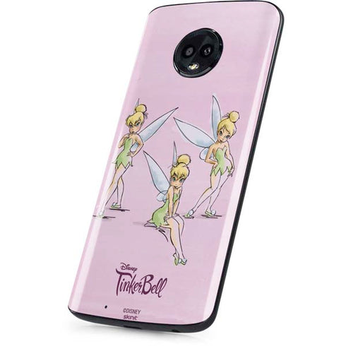 Disney Tinker Bell Water Color Art Poses Moto G6 Skin