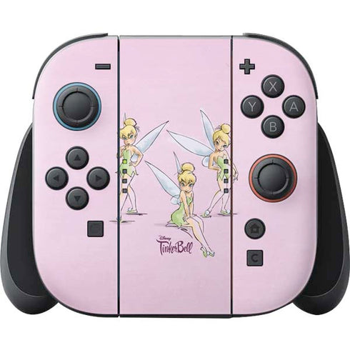Disney Tinker Bell Water Color Art Poses Nintendo Switch 2 (2025) Joy-Con Controller Skin