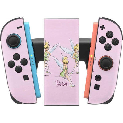 Disney Tinker Bell Water Color Art Poses Nintendo Switch 2 (2025) Joy-Con Controller Skin
