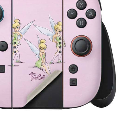 Disney Tinker Bell Water Color Art Poses Nintendo Switch 2 (2025) Joy-Con Controller Skin