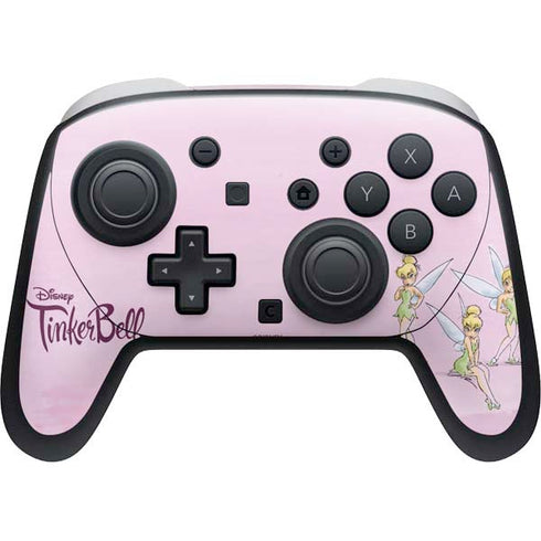 Disney Tinker Bell Water Color Art Poses Nintendo Switch 2 (2025) Pro Controller Skin