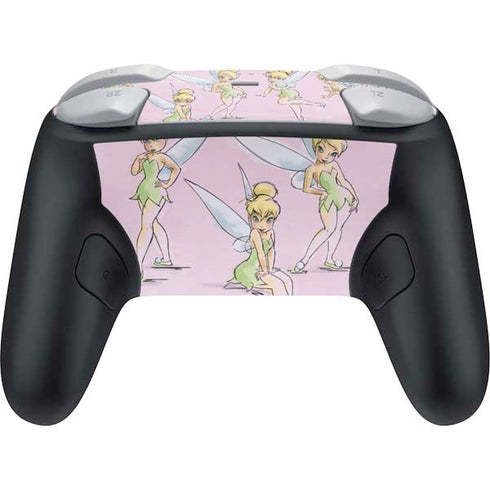 Disney Tinker Bell Water Color Art Poses Nintendo Switch 2 (2025) Pro Controller Skin