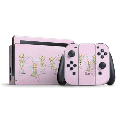 Disney Tinker Bell Water Color Art Poses Nintendo Skins