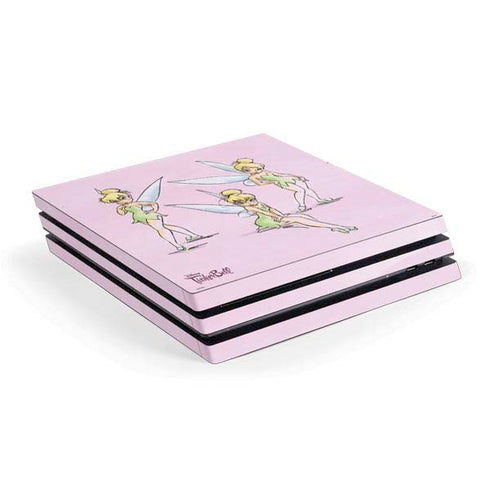 Disney Tinker Bell Water Color Art Poses PlayStation PS4 Skins