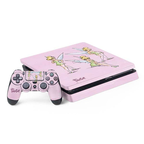 Disney Tinker Bell Water Color Art Poses PlayStation PS4 Skins