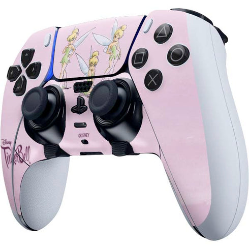 Disney Tinker Bell Water Color Art Poses PS5 DualSense Edge Pro Controller Skin