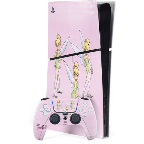 Disney Tinker Bell Water Color Art Poses PlayStation PS5 Skins