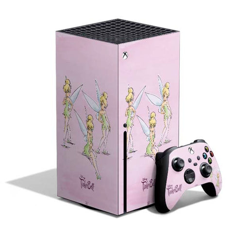 Disney Tinker Bell Water Color Art Poses Xbox Series X Skins