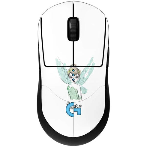 Disney Tinker Bell Watercolor Fairy Art G Pro Wireless Gaming Mouse Skin