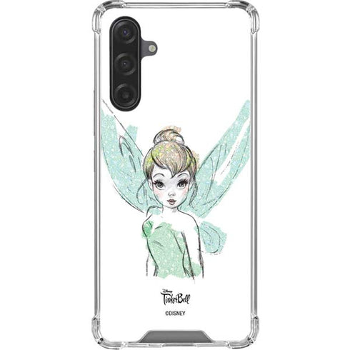 Disney Tinker Bell Watercolor Fairy Art Galaxy A17 Clear Case