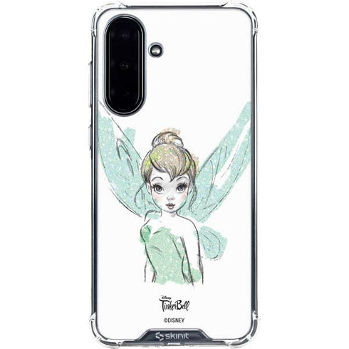 Disney Tinker Bell Watercolor Fairy Art Galaxy A36 5G Clear Case