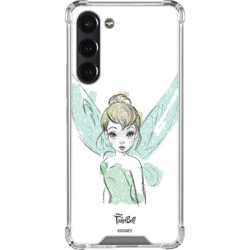 Disney Tinker Bell Watercolor Fairy Art Galaxy S24 FE Clear Case