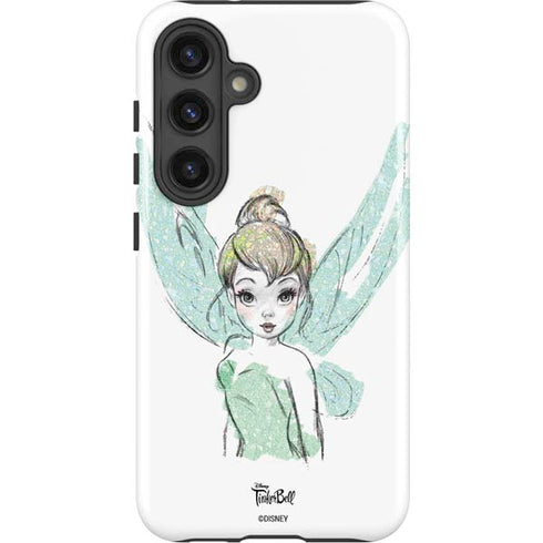 Disney Tinker Bell Watercolor Fairy Art Galaxy S25 Impact Case