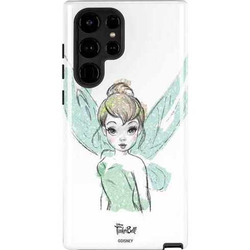 Disney Tinker Bell Watercolor Fairy Art Galaxy S25 Ultra Impact Case