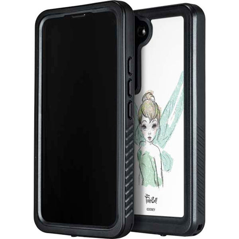 Disney Tinker Bell Watercolor Fairy Art Galaxy S24 Waterproof Case
