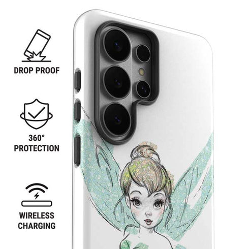 Disney Tinker Bell Watercolor Fairy Art Galaxy S26 Ultra Impact Case