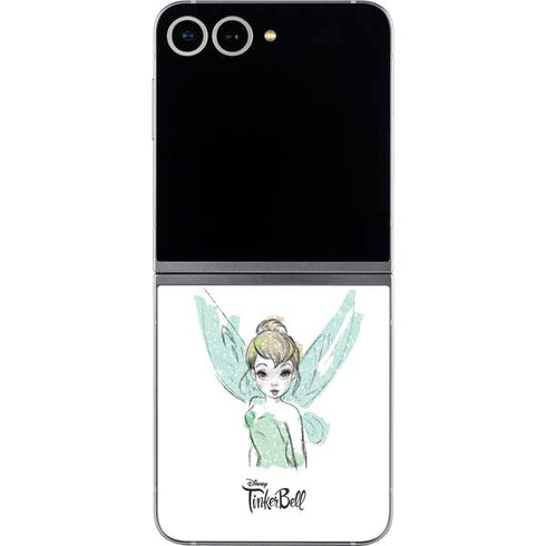 Disney Tinker Bell Watercolor Fairy Art Galaxy Z Flip6 Skin