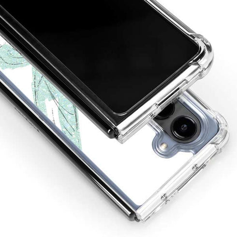 Disney Tinker Bell Watercolor Fairy Art Galaxy Z Fold5 5G Clear Case