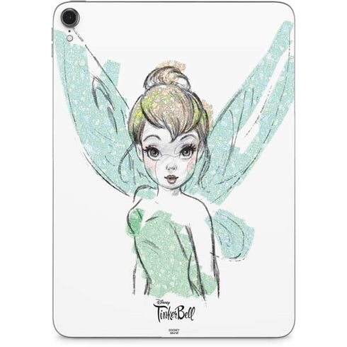 Disney Tinker Bell Watercolor Fairy Art Apple iPad Pro Skin