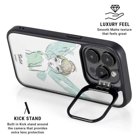 Disney Tinker Bell Watercolor Fairy Art iPhone 14 Pro Max Kickstand Case
