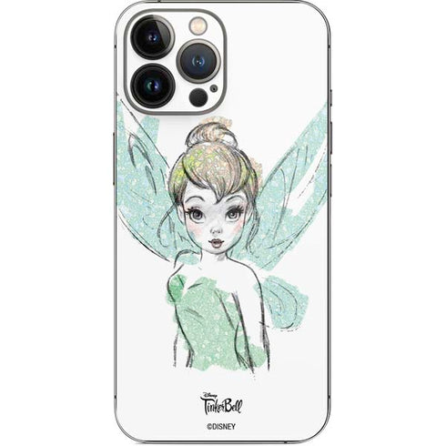 Disney Tinker Bell Watercolor Fairy Art iPhone 15 Pro Max Skin
