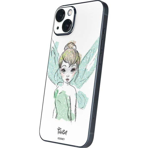Disney Tinker Bell Watercolor Fairy Art iPhone 15 Skin
