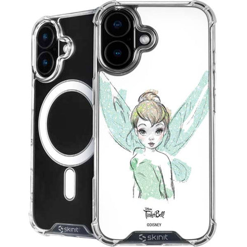 Disney Tinker Bell Watercolor Fairy Art iPhone 16 MagSafe Case