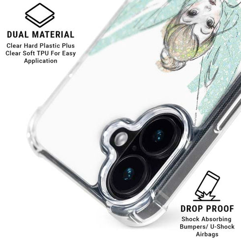 Disney Tinker Bell Watercolor Fairy Art iPhone 16 MagSafe Case