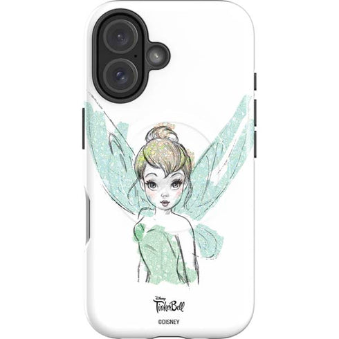 Disney Tinker Bell Watercolor Fairy Art iPhone 16 Magsafe Impact Case