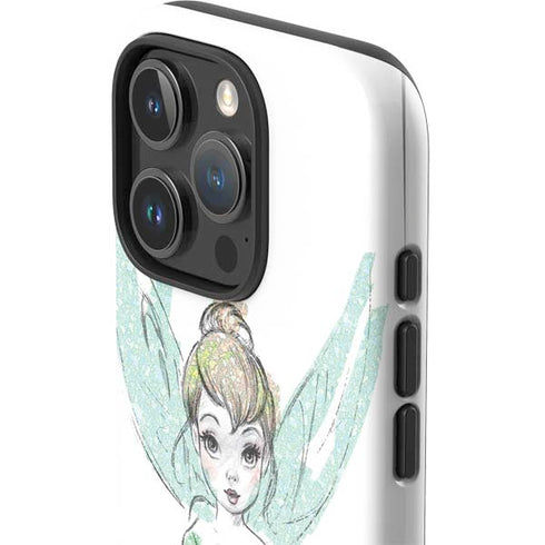 Disney Tinker Bell Watercolor Fairy Art iPhone 16 Pro Impact Case