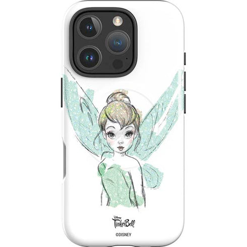 Disney Tinker Bell Watercolor Fairy Art iPhone 16 Pro Magsafe Impact Case