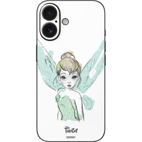 Disney Tinker Bell Watercolor Fairy Art iPhone 16 Skin