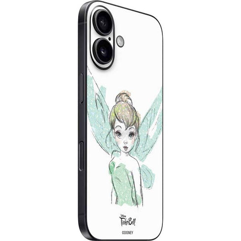 Disney Tinker Bell Watercolor Fairy Art iPhone 16 Skin