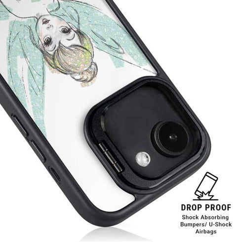 Disney Tinker Bell Watercolor Fairy Art iPhone 16e Kickstand Case