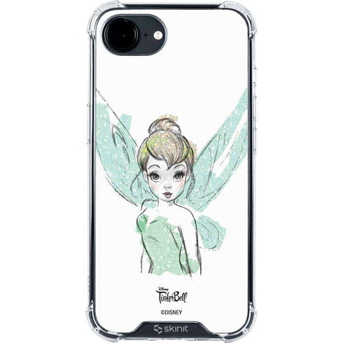 Disney Tinker Bell Watercolor Fairy Art iPhone 16e Clear Case