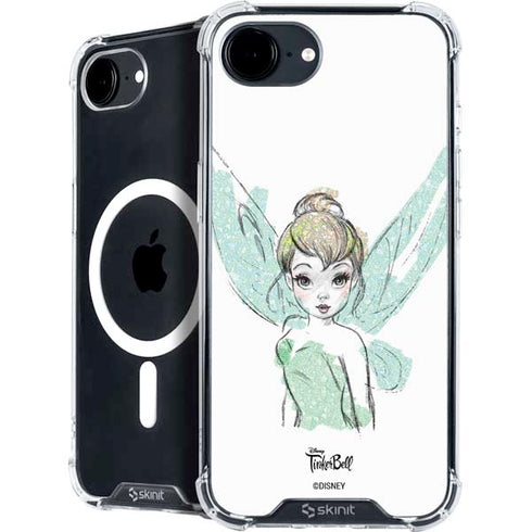 Disney Tinker Bell Watercolor Fairy Art iPhone 16e MagSafe Case