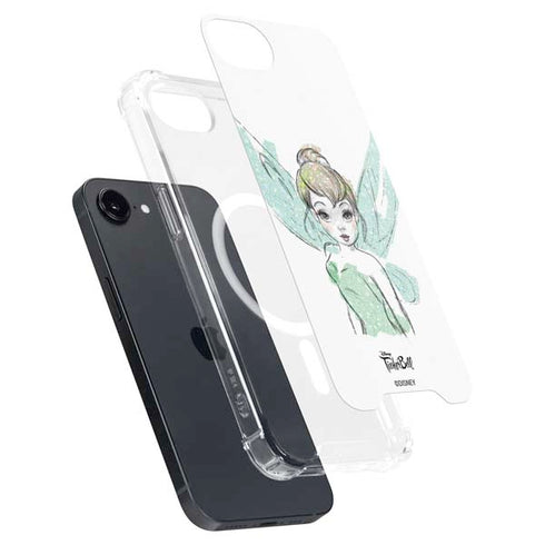 Disney Tinker Bell Watercolor Fairy Art iPhone 16e MagSafe Case