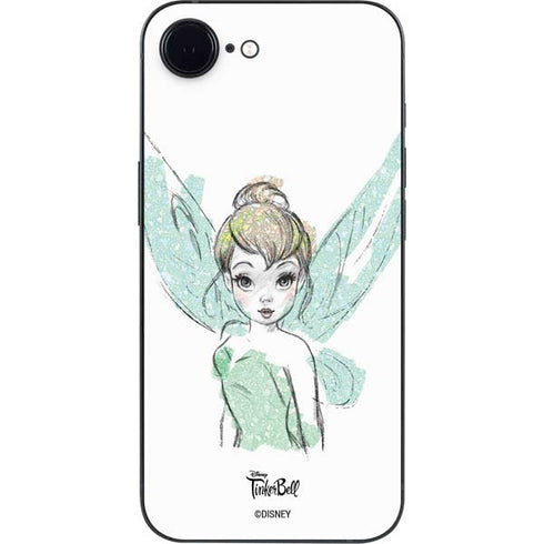 Disney Tinker Bell Watercolor Fairy Art iPhone 16e Skin