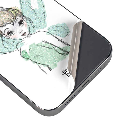 Disney Tinker Bell Watercolor Fairy Art iPhone 16e Skin