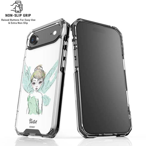 Disney Tinker Bell Watercolor Fairy Art iPhone 17 Air Clear Case