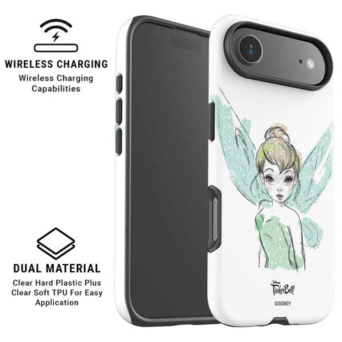Disney Tinker Bell Watercolor Fairy Art iPhone 17 Air Magsafe Impact Case