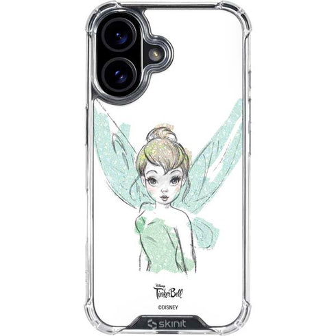 Disney Tinker Bell Watercolor Fairy Art iPhone 17 Clear Case